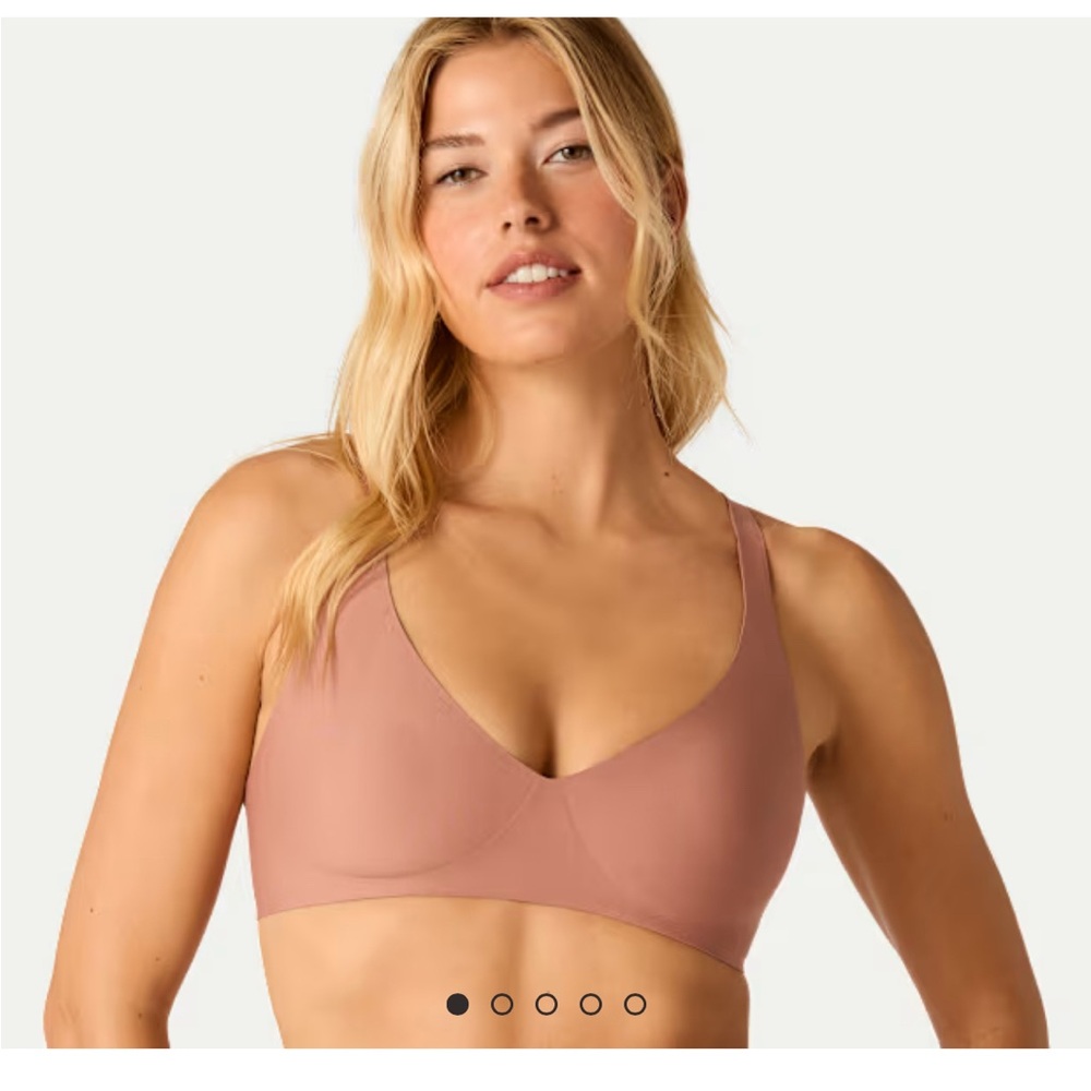 Bombas No Show Plunge Bralette (Cocoa Plum)